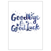 BC68 - Watercolour Goodbye Big Card